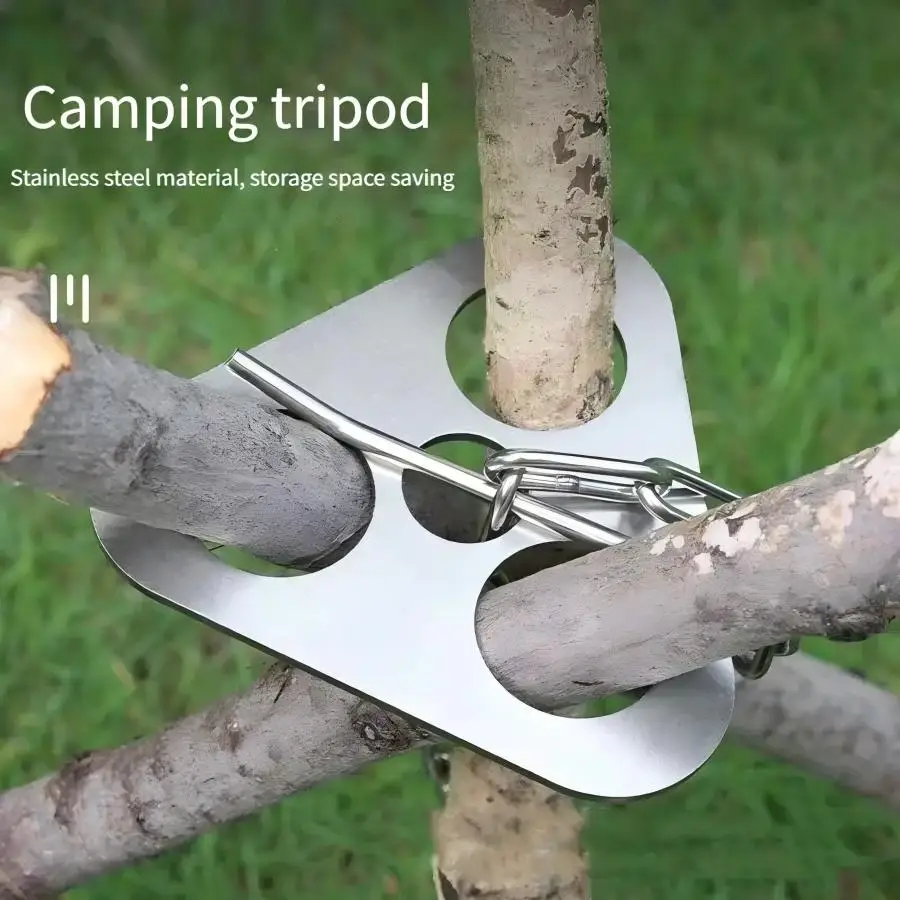 스테인레스 스틸 휴대용 캠핑 삼각대 걸이 조절 체인,  - Camping Cooking Tripod 리뷰 및 가격