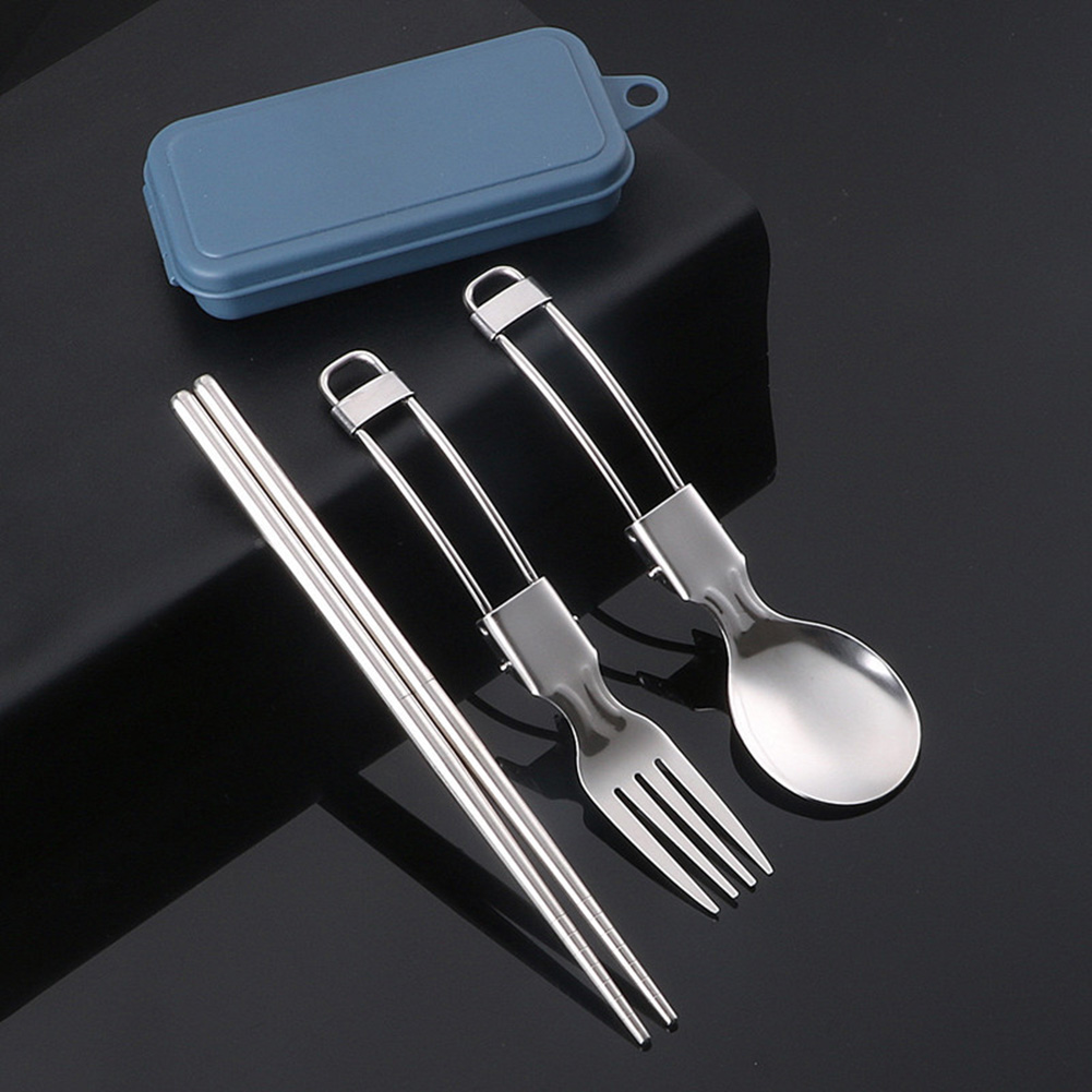 피크닉 칼 붙이 캠핑기구 간편한 보관 접이식 디자인 안 - Camping Cooking Set Stainless Steel 리뷰 및 가격