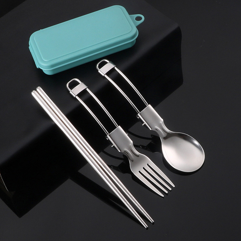 피크닉 칼 붙이 캠핑기구 간편한 보관 접이식 디자인 안 - Camping Cooking Set Stainless Steel 리뷰 및 가격