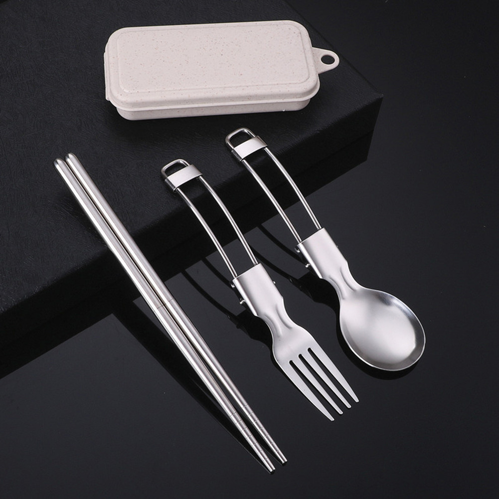 피크닉 칼 붙이 캠핑기구 간편한 보관 접이식 디자인 안 - Camping Cooking Set Stainless Steel 리뷰 및 가격