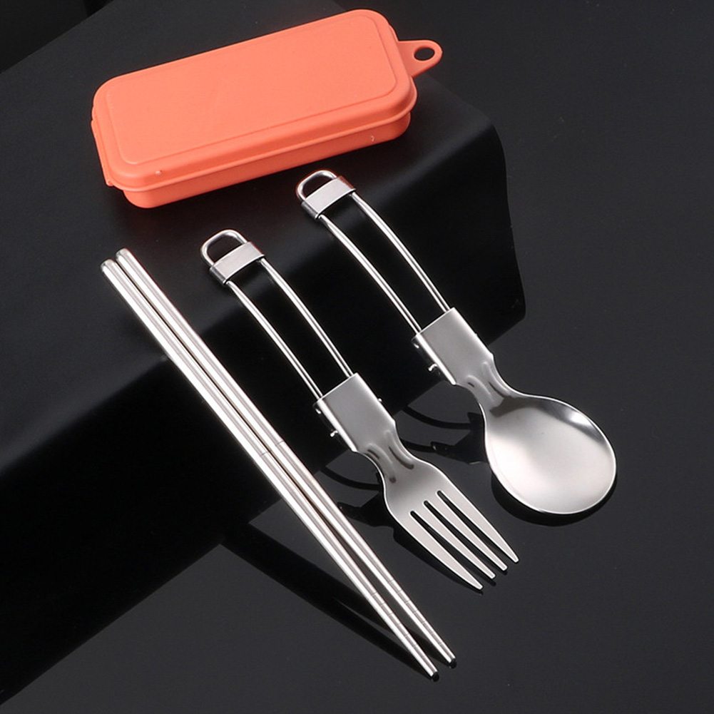 피크닉 칼 붙이 캠핑기구 간편한 보관 접이식 디자인 안 - Camping Cooking Set Stainless Steel 리뷰 및 가격