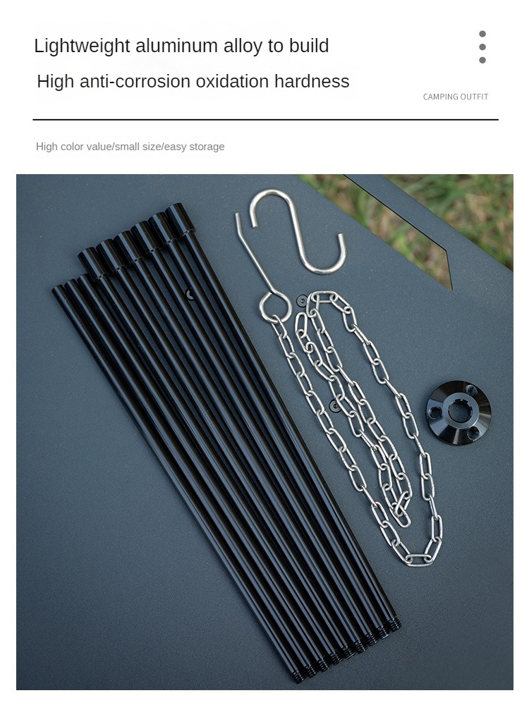 캠핑 모닥불 삼각대, 휴대용 삼각 지지대, 캠핑 모닥불 - Camping Hanging Cooking Pot 리뷰 및 가격
