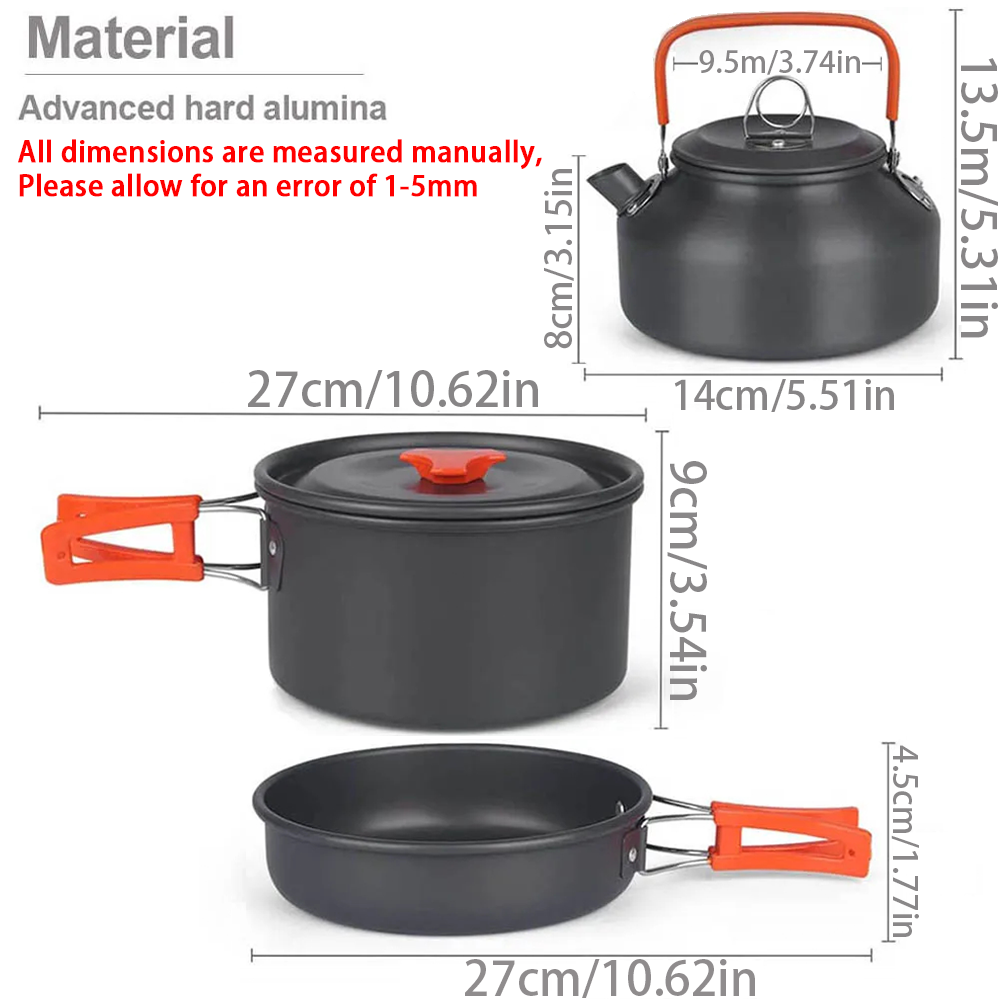 1pcs/1set 캠핑 조리기구 키트 야외 요리 세트  - Camping Cooking Set Stainless Steel 리뷰 및 가격