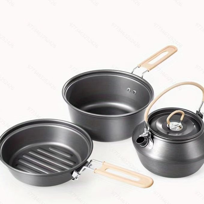 야외용 티팟 세트 캠핑용 프라이팬 일체형 냄비 특수 만 - Camping Cooking Set With Kettle 리뷰 및 가격