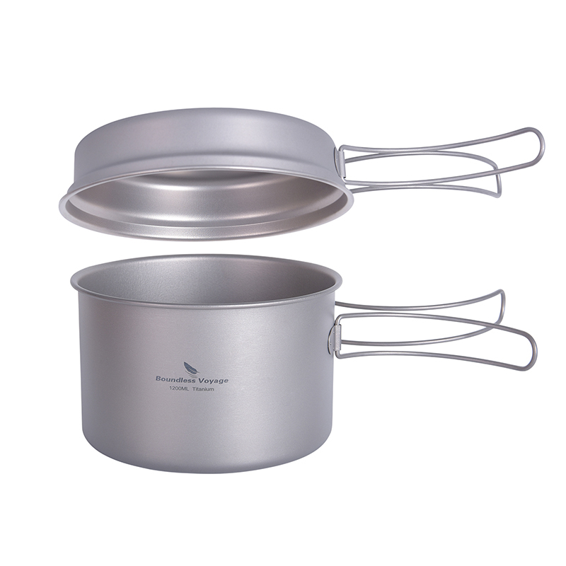 무한한 항해 티타늄 냄비 프라이팬, 접이식 손잡이, 야 - Camping Cooking Set With Kettle 리뷰 및 가격