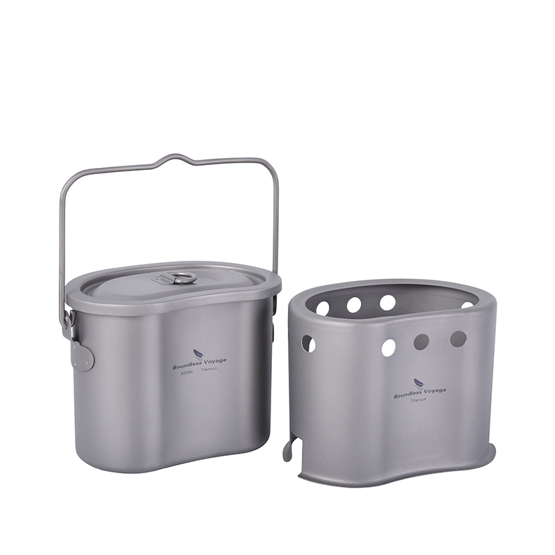 Boundless Voyage 티타늄 조리기구 세트,  - Camping Hanging Cooking Pot 리뷰 및 가격