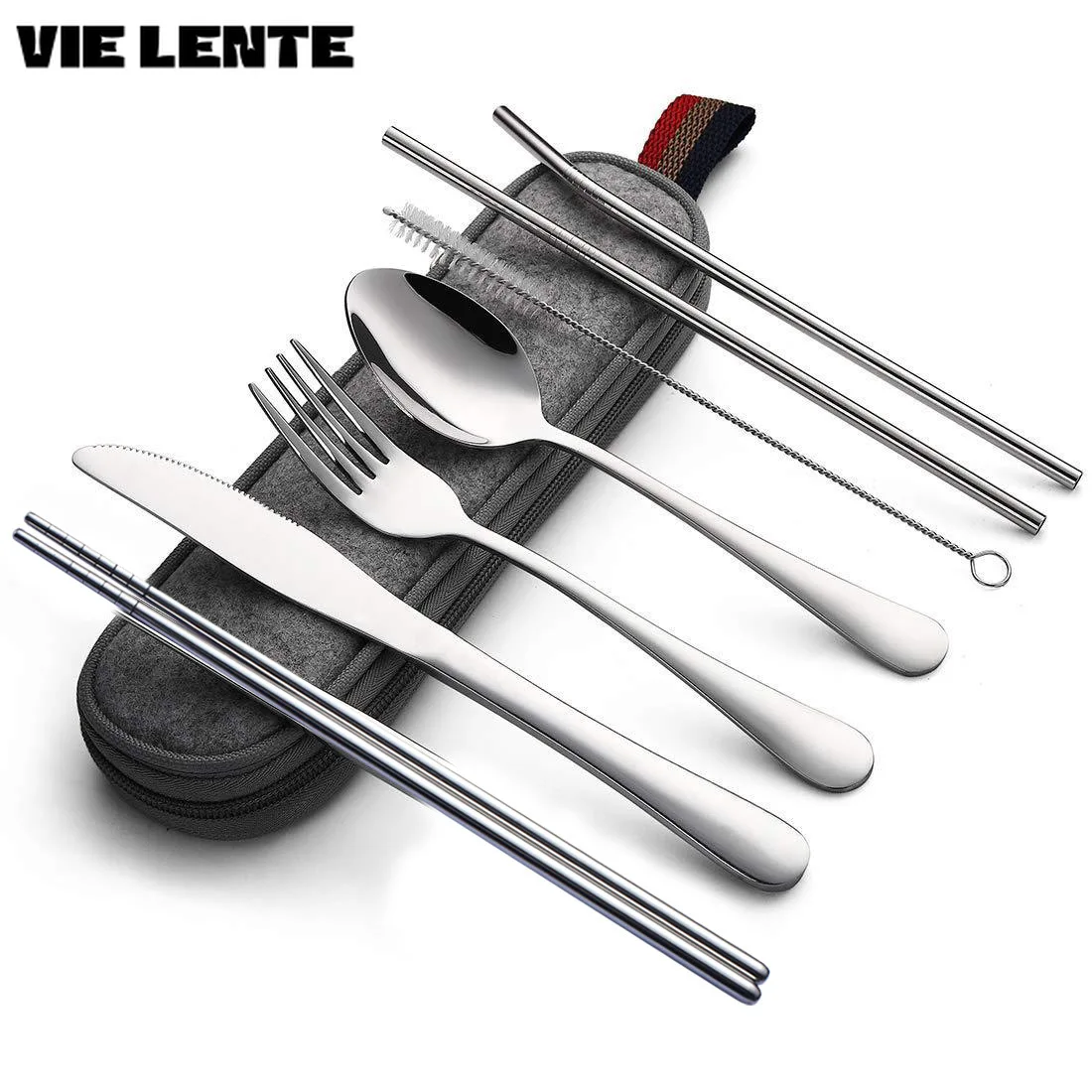 8 개/대 식기 재사용 가능한 여행 칼 세트 캠프 용품 - Camping Cooking Knife Set 리뷰 및 가격