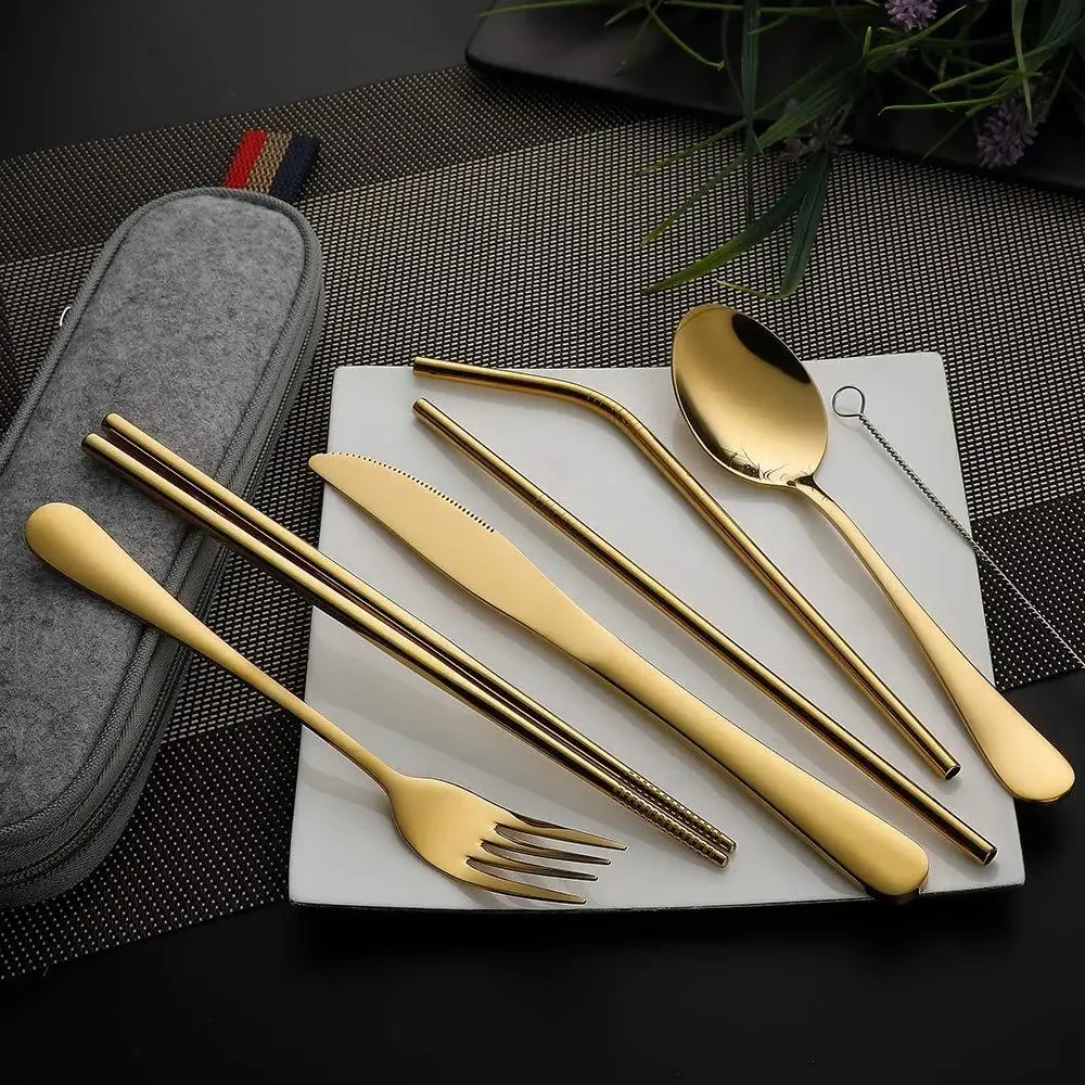 8 개/대 식기 재사용 가능한 여행 칼 세트 캠프 용품 - Camping Cooking Knife Set 리뷰 및 가격