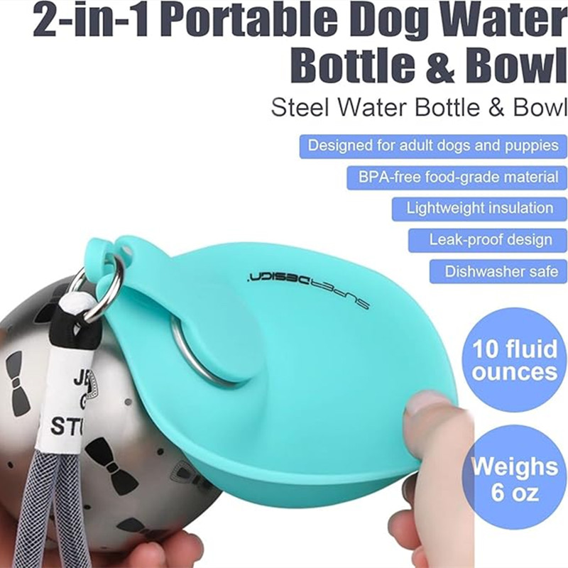 휴대용 강아지 물병 스테인리스 스틸 여행용 고양이 물통 - Camping Cooking Bowl 리뷰 및 가격