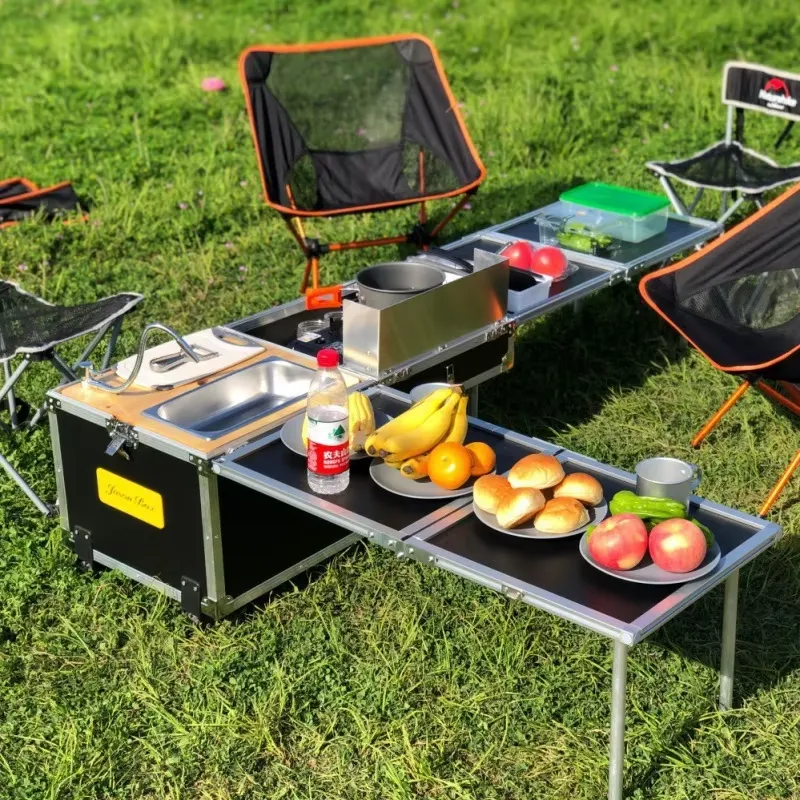 접이식 야외 캠핑 조리대 휴대용 이동식 주방 스테이션  - Camping Cooking All In One 리뷰 및 가격