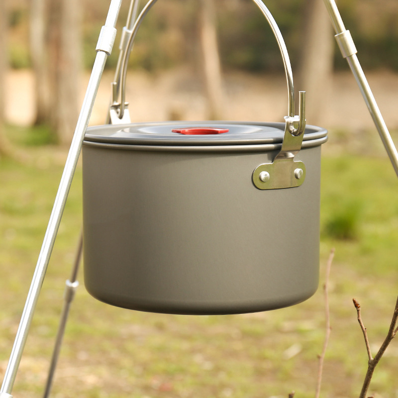 4L 캠핑용 걸이식 냄비, 캠핑 삼각대, 화덕용 걸이식 - Camping Hanging Cooking Pot 리뷰 및 가격