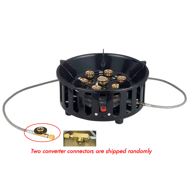 21000W 강력 화력 스토브 7 코어 전자 점화 가스 - Camping Cooking All In One 리뷰 및 가격
