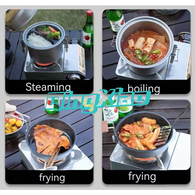 야외용 304 스테인리스 스틸 다기능 캠핑 조리기구,  - Camping Cooking Pot 리뷰 및 가격