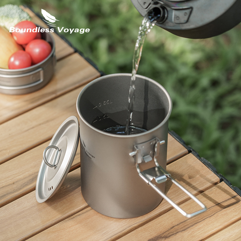 무한 항해 900ml 티타늄 냄비 컵 캠핑 조리기구 접 - Camping Cooking Utensils Kit 리뷰 및 가격