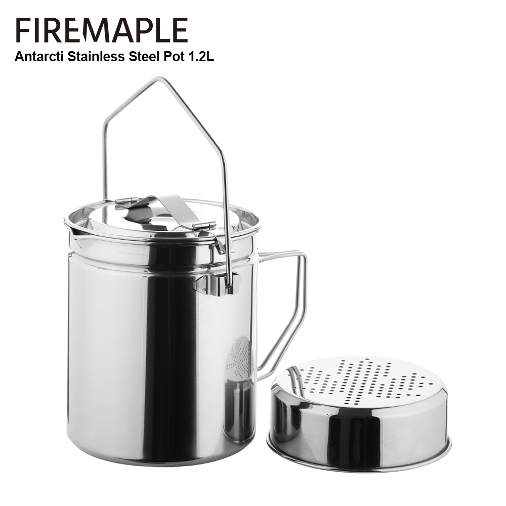 파이어 메이플 뚜껑 잠금 가능한 스테인레스 스틸 증기선 - Camping Cooking Set Stainless Steel 리뷰 및 가격