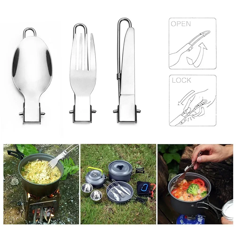 1세트 야외 캠핑 피크닉 요리 세트 스테인리스 접이식  - Camping Cooking Knife Set 리뷰 및 가격