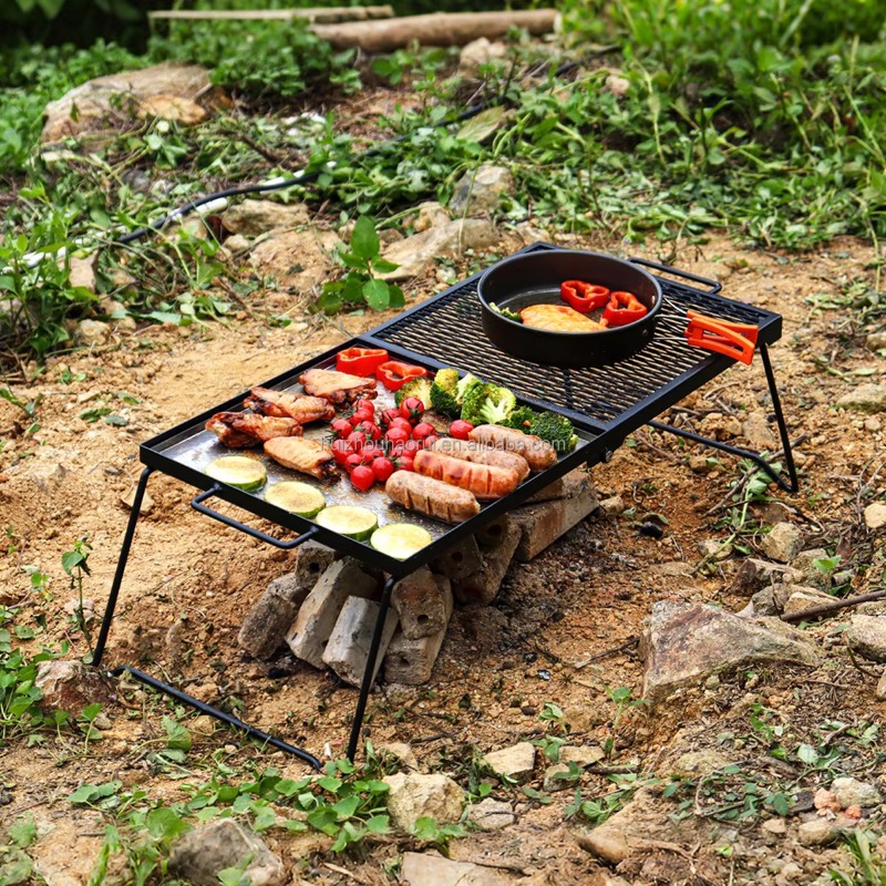 야외 캠핑용 접이식 화덕 그릴/바베큐 그릴 - Camping Cooking Over Fire 리뷰 및 가격