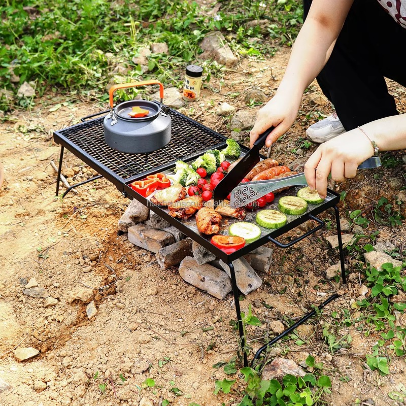 야외 캠핑용 접이식 화덕 그릴/바베큐 그릴 - Camping Cooking Over Fire 리뷰 및 가격