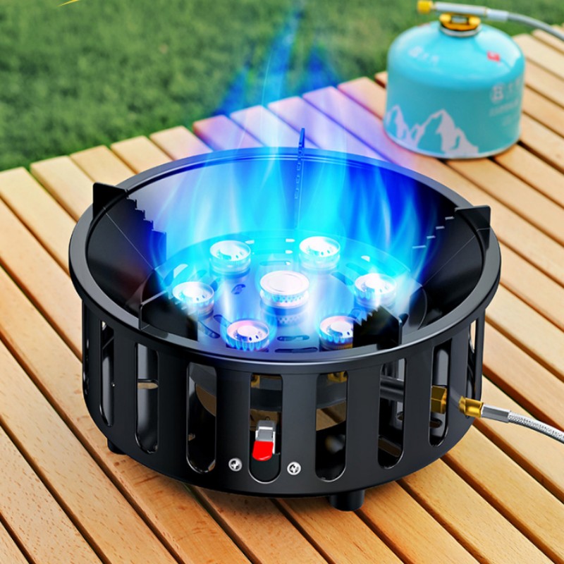 고출력 7코어 21000W 휴대용 캠핑 스토브, 강풍  - Camping Cooking No Gas 리뷰 및 가격