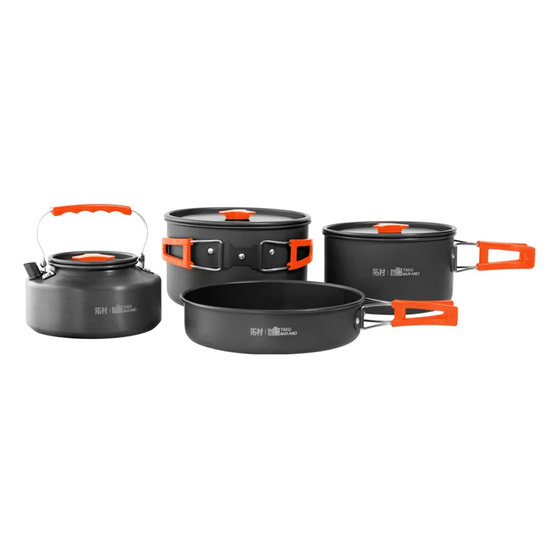 캠핑 조리기구 세트 야외 요리 초경량 알루미늄 냄비 주 - Camping Cooking Set With Kettle 리뷰 및 가격