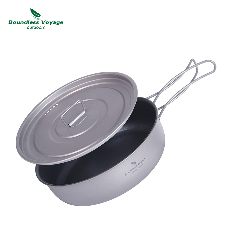 Boundless Voyage 티타늄 미끄럼 방지 프라 - Camping Cooking Utensils Kit 리뷰 및 가격