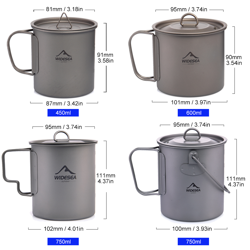 Widesea 캠핑 머그잔 티타늄 컵 관광 식기 피크닉 - Quechua Camping Cooking Set 리뷰 및 가격