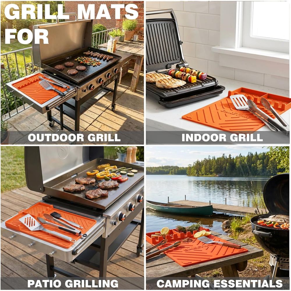 실리콘 그릴 매트 또는 그리들 액세서리, 요리, 주방, - Camping Cooking Bbq 리뷰 및 가격