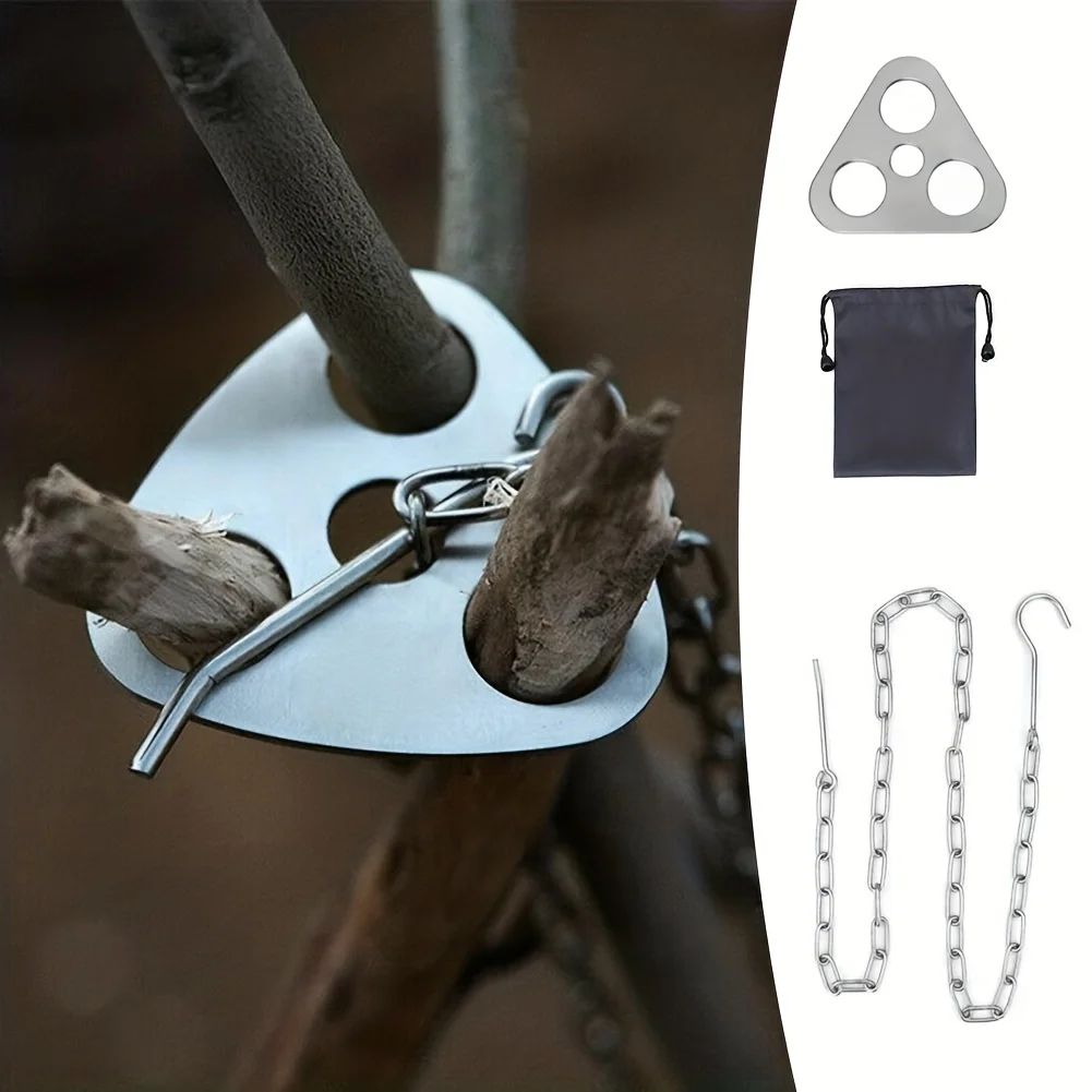 야외 바베큐 삼각대 휴대용 분리형 교수형 랙 스테인레스 - Camping Hanging Cooking Pot 리뷰 및 가격