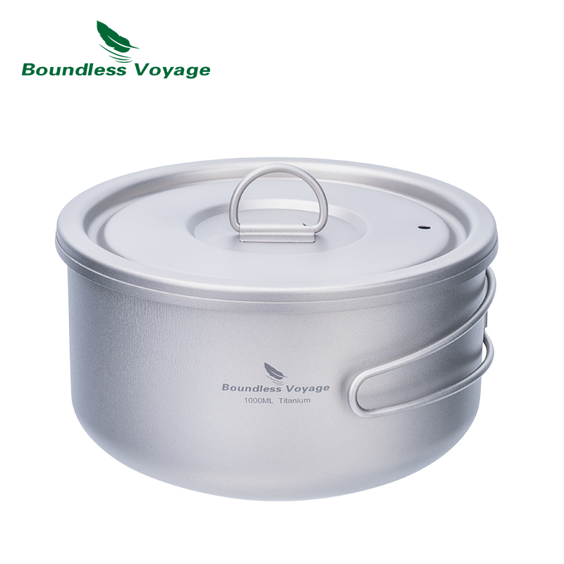 Boundless Voyage 티타늄 캠핑 냄비, 뚜껑 - Camping Cooking Gear 리뷰 및 가격