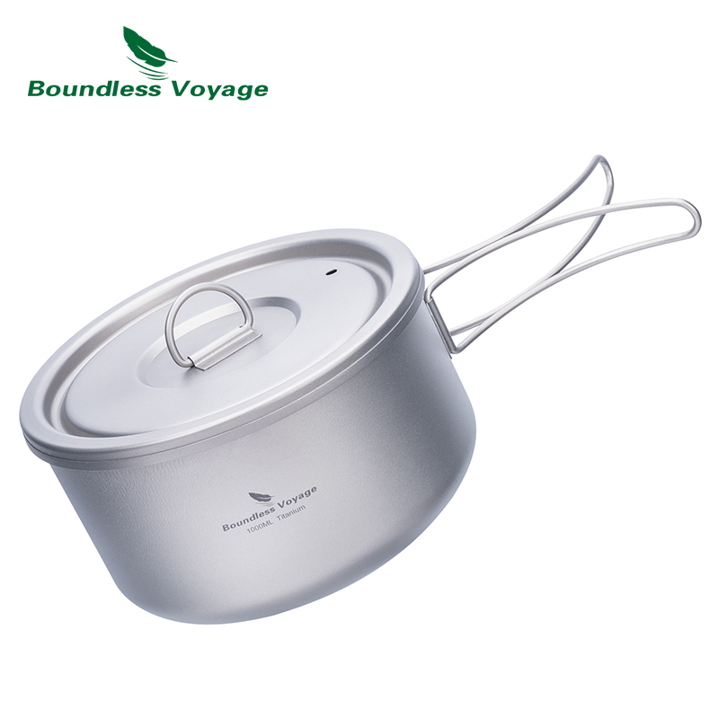 Boundless Voyage 티타늄 캠핑 냄비, 뚜껑 - Camping Cooking Gear 리뷰 및 가격