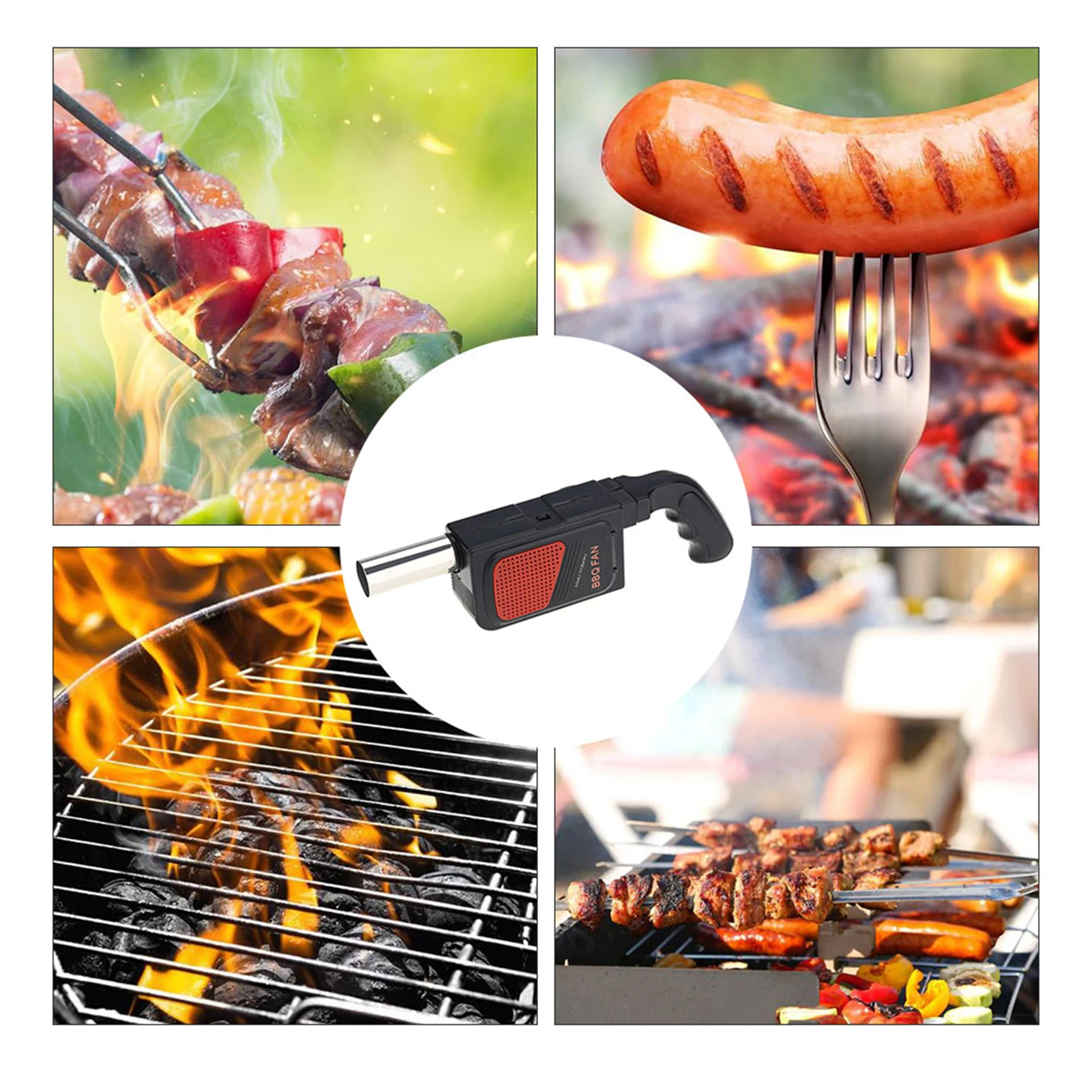 다기능 전기 바베큐 송풍기 - 캠핑 바베큐, 피크닉 그 - Camping Cooking On Fire 리뷰 및 가격
