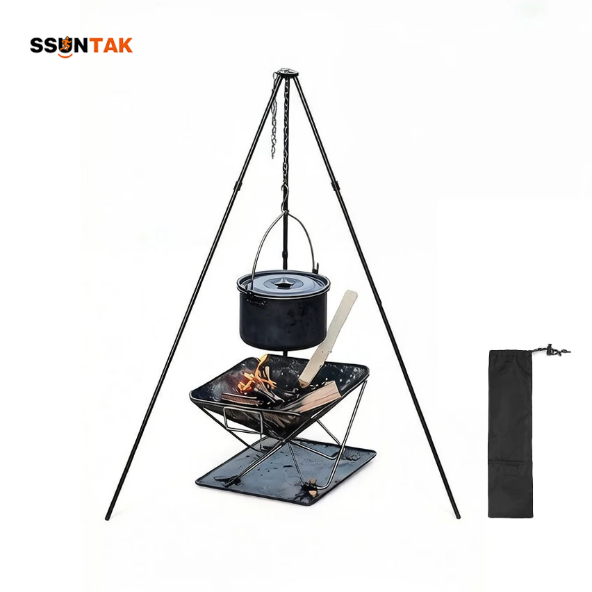 SSUNTAK 휴대용 분리형 캠핑 바베큐 삼각대 걸이식 - Camping Cooking Tripod 리뷰 및 가격