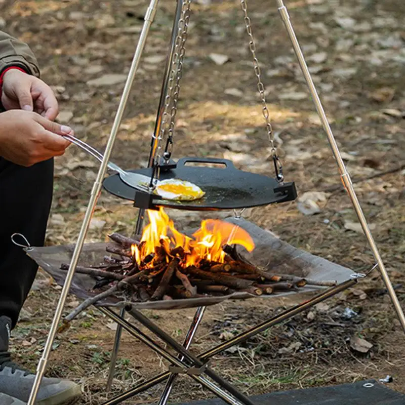 알루미늄 캠핑 화로 삼각대, 휴대용 삼각 지지대, 야외 - Camping Hanging Cooking Pot 리뷰 및 가격