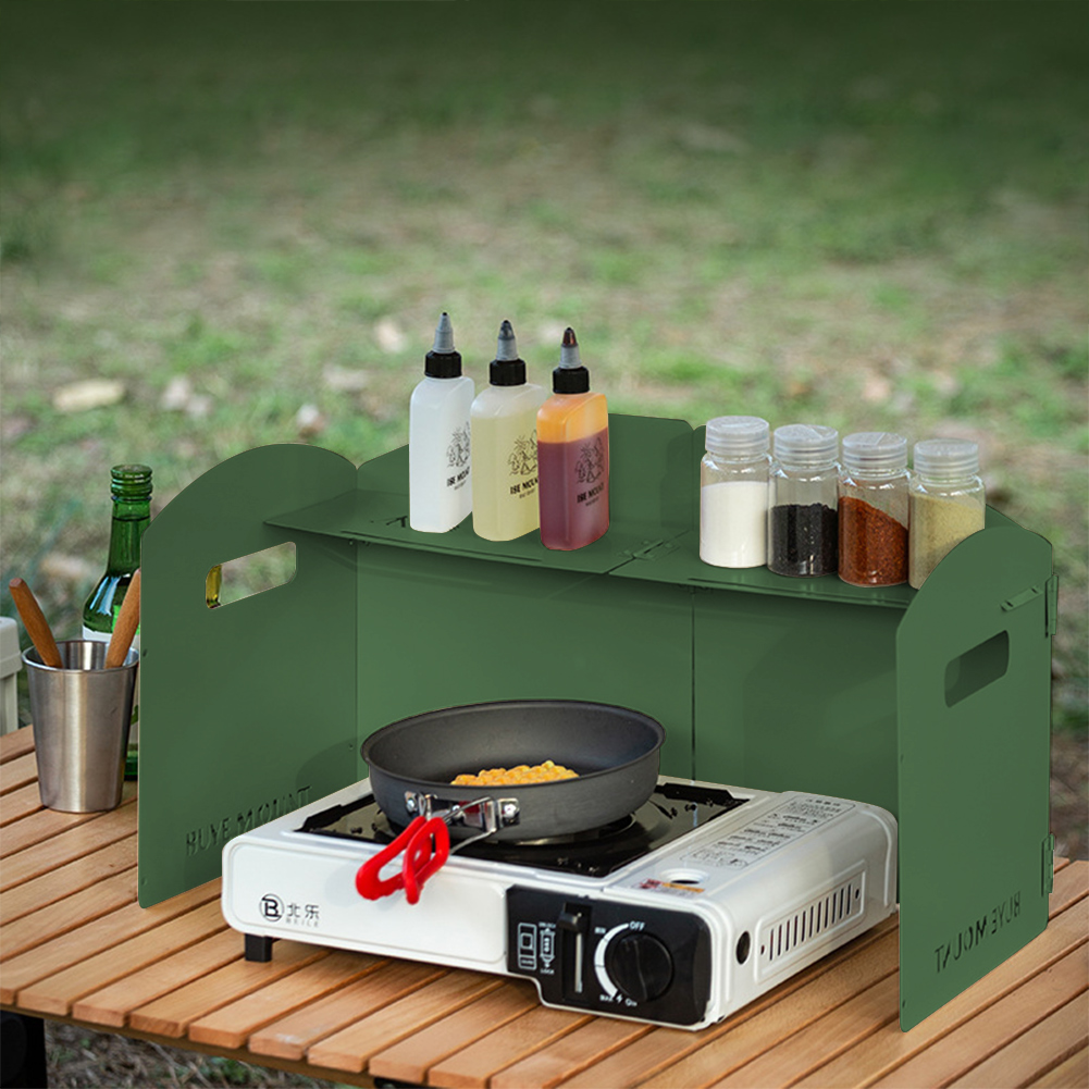 접이식 캠핑 가스 스토브 앞 유리 보관 레이어 가스 스 - Camping Cooking Windscreen 리뷰 및 가격