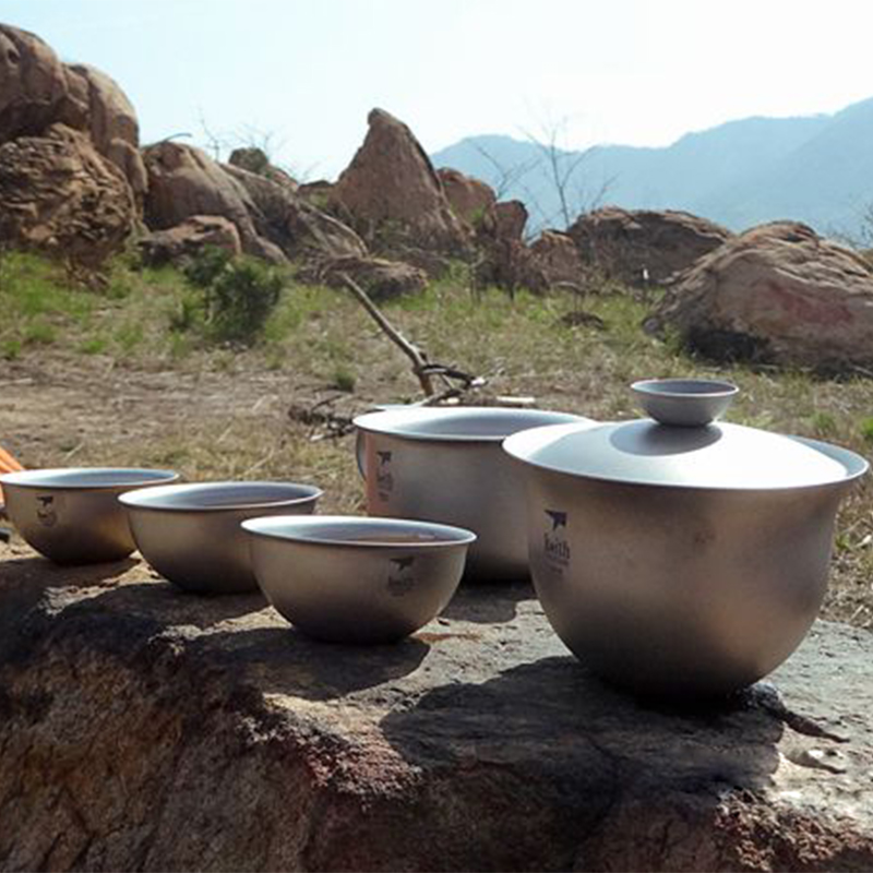 Keith 티타늄 쿵푸 차 세트, 휴대용 야외 캠핑 식 - Camping Cooking Set With Kettle 리뷰 및 가격