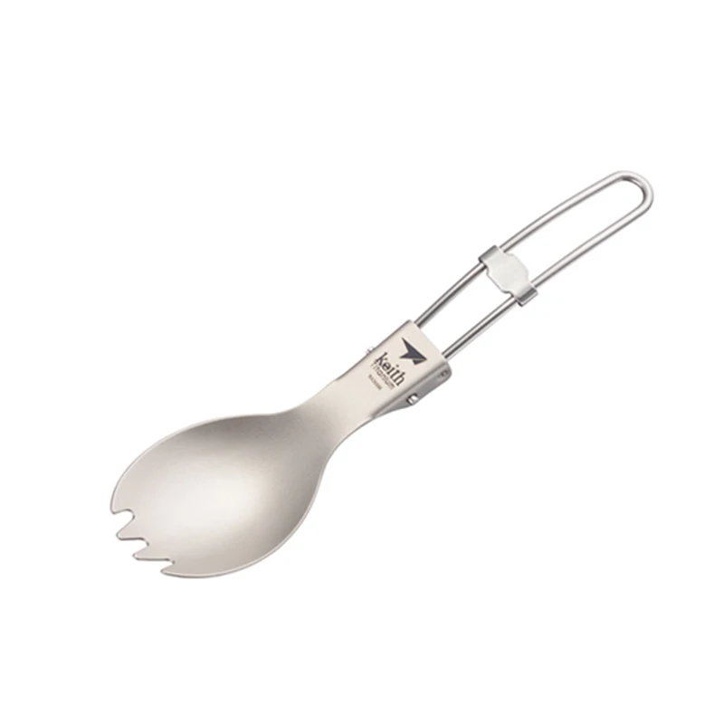 Keith 티타늄 스포크 접이식 손잡이, 건강한 정균  - Camping Cooking Utensils Kit 리뷰 및 가격