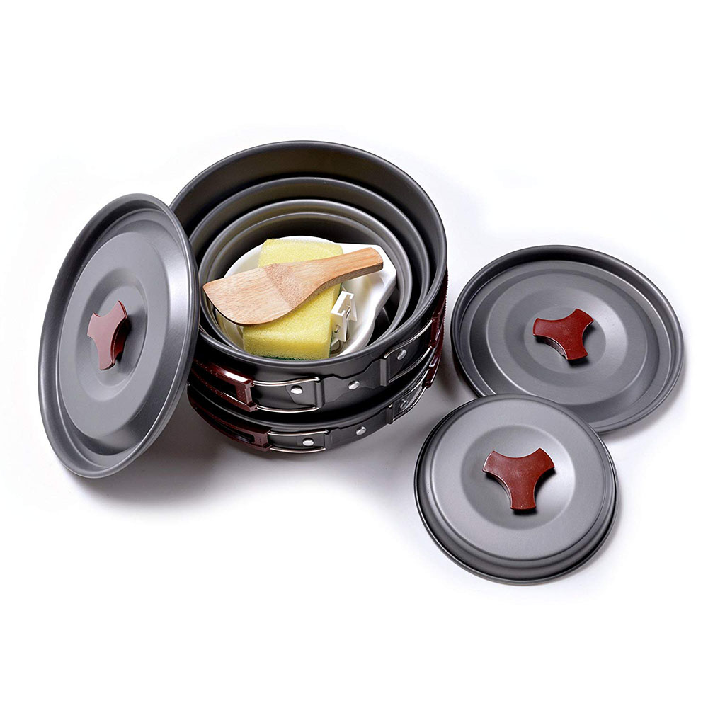 야외 캠핑 조리기구 키트, 논스틱 캠핑 팬, 경량 요리 - Camping Cooking Utensils Kit 리뷰 및 가격