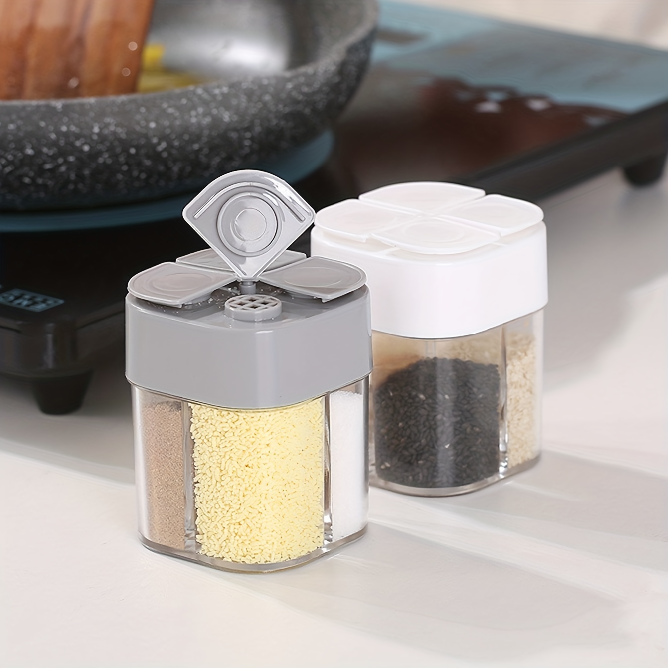 4in1 캠핑 조미료 셰이커 뚜껑이있는 다목적 양념 항 - Camping Cooking Utensils Kit 리뷰 및 가격