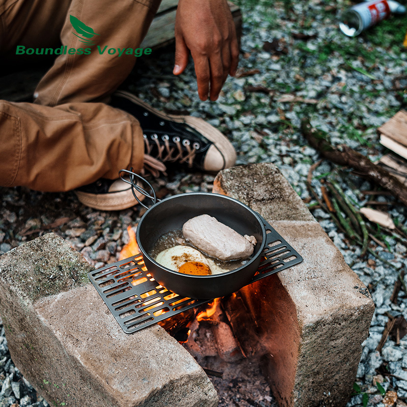 무한 항해 야외 캠핑 티타늄 숯불 바베큐 그릴 플레이트 - Camping Cooking Bowl 리뷰 및 가격