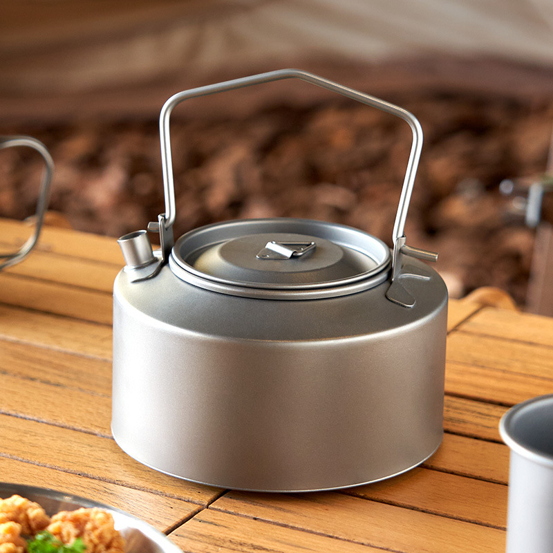 캠핑 물 요리 주전자 티타늄 주전자 980ml 차 커피 - Camping Cooking Set Stainless Steel 리뷰 및 가격