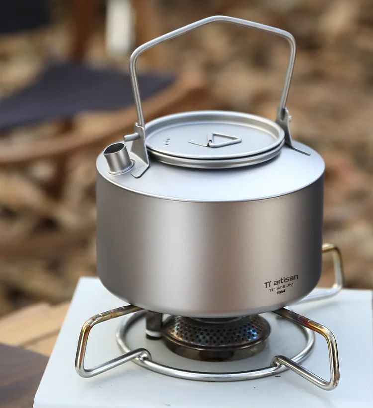 캠핑 물 요리 주전자 티타늄 주전자 980ml 차 커피 - Camping Cooking Set Stainless Steel 리뷰 및 가격