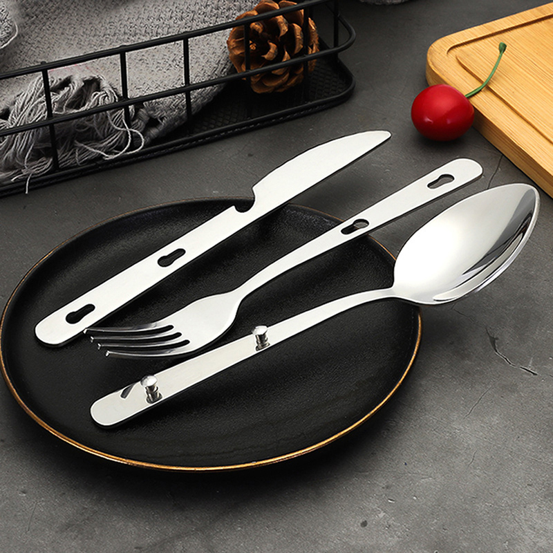 3개/세트 휴대용 캠핑 조리기구 스테인리스 스틸 식기  - Quechua Camping Cooking Set 리뷰 및 가격