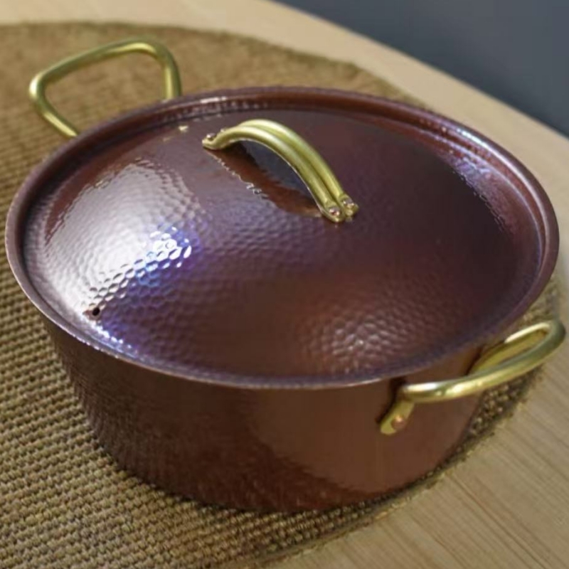 수제 빈티지 구리 냄비, 캠핑용 두꺼운 뚜껑 있는 냄비 - Camping Cooking Pot 리뷰 및 가격
