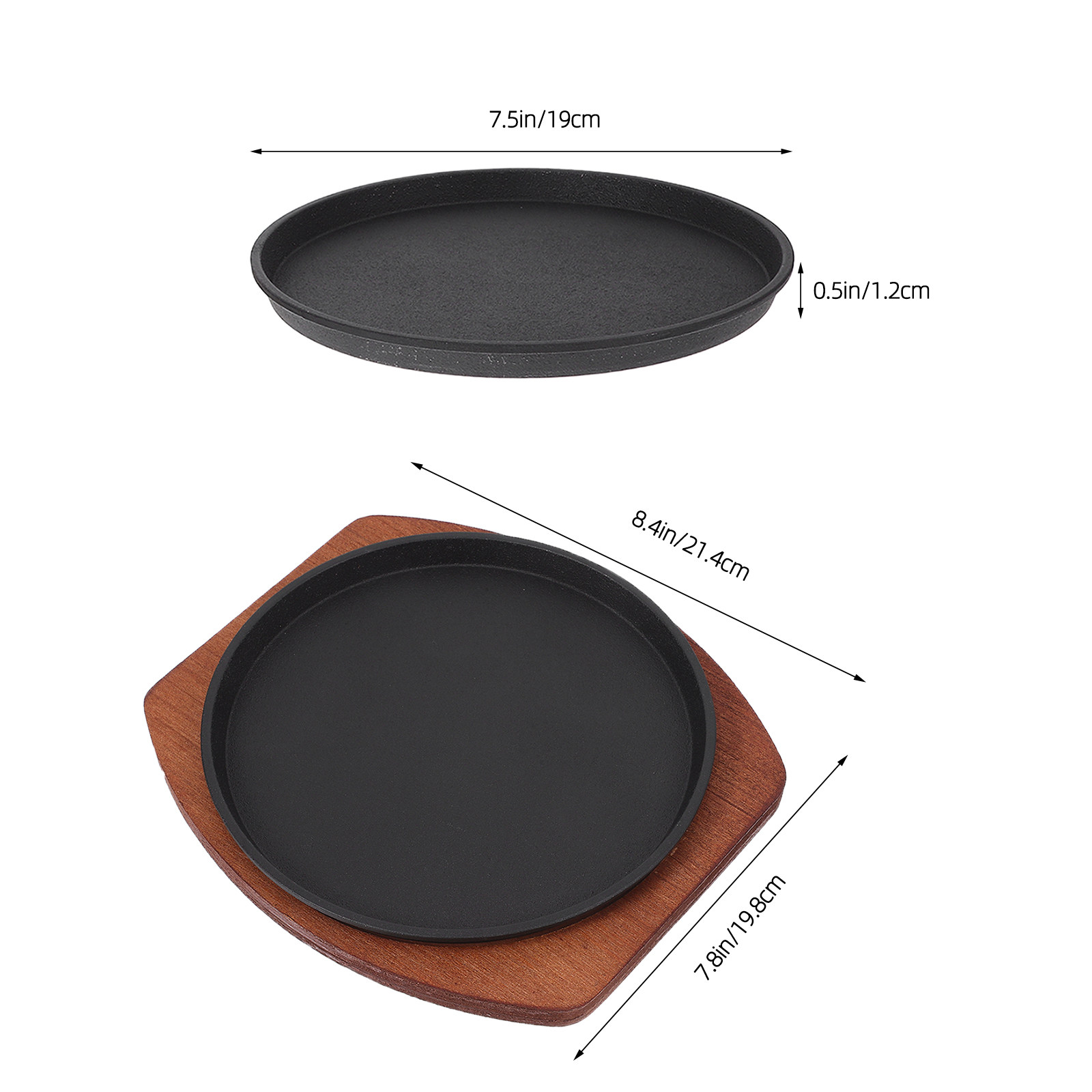 1Pcs 주철 그릴 팬 스토브탑 바베큐 팬 19Cm 라 - Camping Cooking Bbq 리뷰 및 가격
