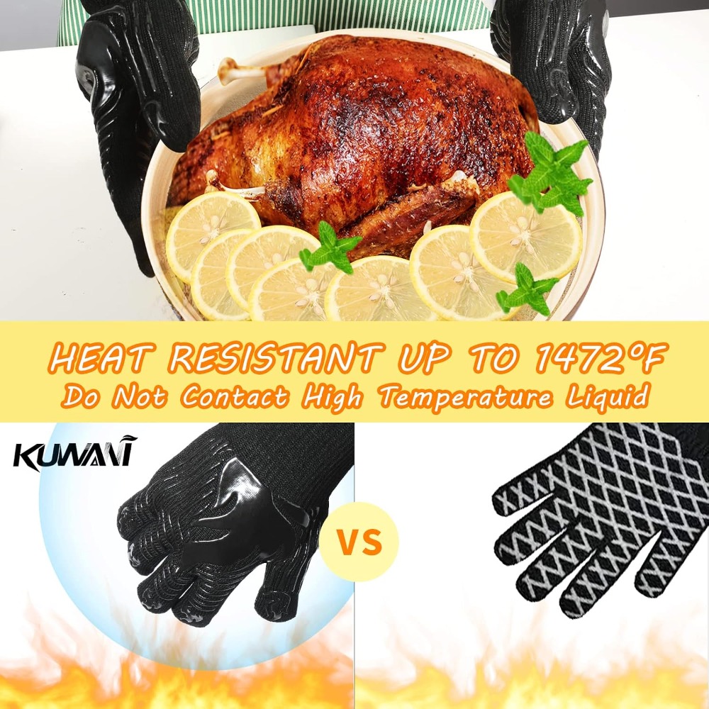 바베큐 장갑, 1472 ° F 내열 장갑, 내화 장갑, - Camping Cooking Bbq 리뷰 및 가격