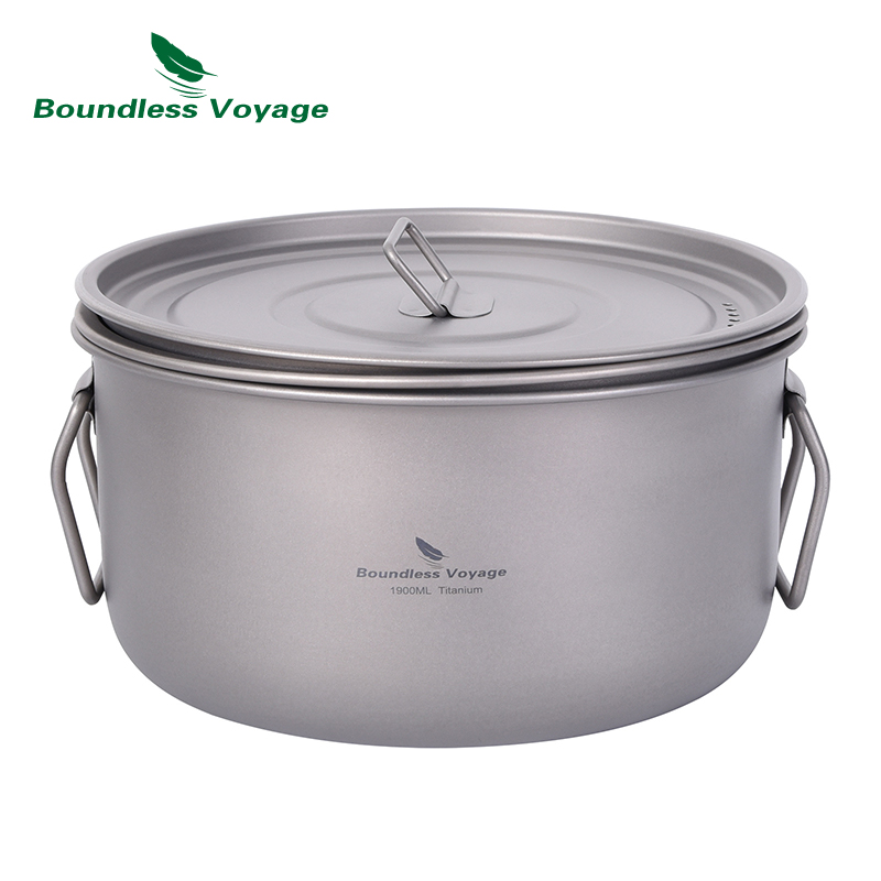 무한 항해 캠핑 요리 냄비 다기능 티타늄 기선 수프 냄 - Camping Cooking Set Stainless Steel 리뷰 및 가격