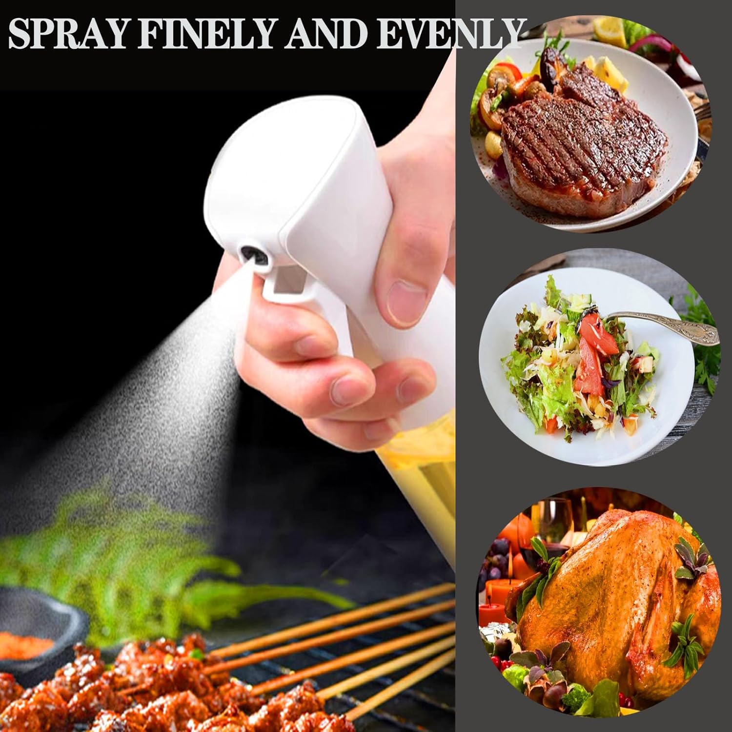 200/300ML 올리브 오일 스프레이 병 주방용, 간 - Camping Cooking Oil Container 리뷰 및 가격
