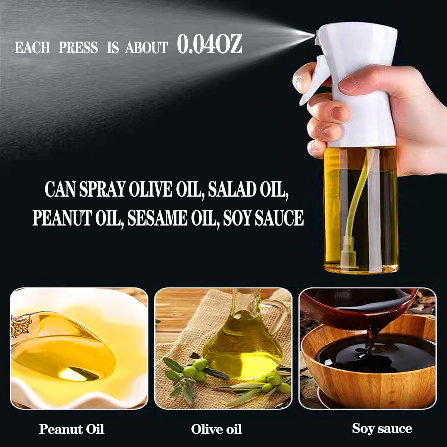 200/300ML 올리브 오일 스프레이 병 주방용, 간 - Camping Cooking Oil Container 리뷰 및 가격